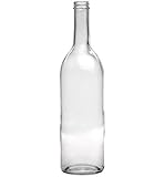 750 Ml Clear Wine Bottles, Screw Cap Finish