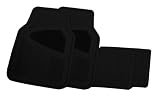 Goodyear GY-FM4204B Black Universal Premium Rubber All Season Floor Mat Set - 4 Piece
