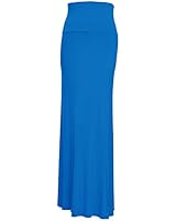 VIV Collection Womens Rayon Modal Solid Flared Maxi Long Skirt - Amazon Prime
