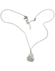 O&G Australia Cubic Zirconia, Rhodium Plated 925 Sterling Silver Mesh Necklace