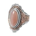 Carolyn Pollack Mixed Metal Moonstone Rodeo Romance Ring