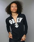 Obey The Anchors Away Hoody in Blue hood ,Sweatshirts for Women