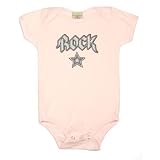 Rock Star Black & Silver on Infant One Piece