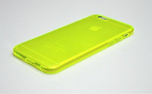 NorthLogic iPhone 6 Plus 5.5 inch Case TPU Silicone Back Case Soft TPU Gel Cover for Apple iPhone 6 Plus - Transparent (NEON YELLOW)