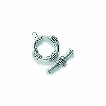 Shipwreck Beads Pewter Toggle Clasp Set, Metallic, Silver, 31mm Shipwreck Beads Pewter Toggle Clasp Set, Metallic, Silver, 31mm