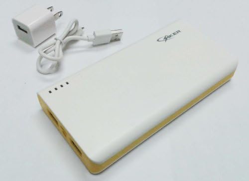 ABCENT Dual Output 15600mAh Power Bank Charger Universal External Powered Backup Porable Battery Pack Backup Travel Cell Phone Charger for Mobile Phone, iPhone 4 4S 5 5S 5C, iPad, Samsung S4 S5 NOTE 3, HTC, Motorola, Sony Ericsson, Nokia, LG, BlackBerry, iPod,MP3,MP4,PSP,PDA