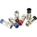 IDEAL F-Type Compression Connectors - RG-6, Blue - Model 89-105 Compression Connectors