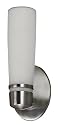 American Fluorescent ARW113SNEC Aria Outdoor Sconce, White Glass with a Satin Nickel Finish 13W