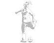 Sudden Shadows Footwork Girl Soccer