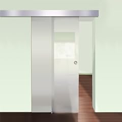 Glasschiebet�r Glast�r Schiebet�r Alublende 205 x 77,5 cm