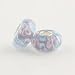 Purple with Flower Murano Style Glass Bead Solid 925 Sterling Silver Core for Pandora, Biagi, Chamilia, Troll and More Bracelets