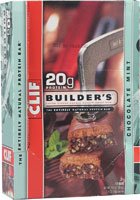 Clif Bar Builder's Bar, Chocolate Mint, 2.4-Ounce Bars, 12 Count