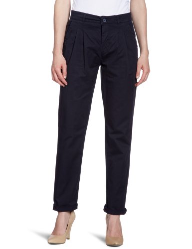 VERO MODA Damen Hose Niedriger Bund, 10064992 Star Canvas Chino Dark Navy, Gr. 42, Blau (D Preisvergleich