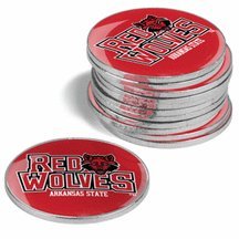 Arkansas State Red Wolves Golf Ball Marker Pack)