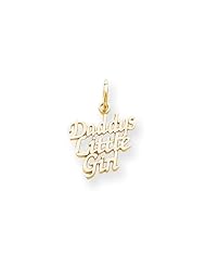 10k Yellow Gold Daddys Little Girl Pendant. Metal Wt- 0.62g