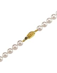 18" Akoya Cultured Pearl Strand in 14k Yellow Gold