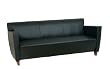 Avenue Six SL8473 Leather Sofa with Cherry Finish -Black