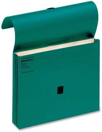 Wilson Jones ColorLife Expanding Wallet - 3.5" Expansion - 9.5" x 11.75" - 1 Each - Green