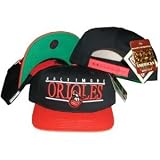 Baltimore Orioles Black/orange Two Tone Snapback Adjustable Plastic Snap Back Hat / Cap