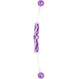 Purple Anodized Titanium Bioplast Industrial Barbell