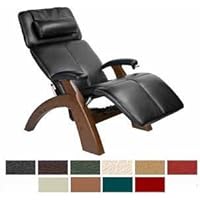 The Human Touch Manual Perfect Chair Recliner - PC6 / PC-6 Walnut Recline Wood Base - Interactive Health Zero Anti Gravity Chair