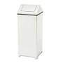 Trash Container, w/Liner, 24-Gallon, 14" sq. x 35-1/2"H, Stainless Steel URIT1424SSPL