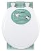 Mayfair 48E2 Slow Close Toilet Round Seat with Lift Off Hinge, White Wood