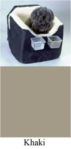 Lookout 1 Pet Car Seat Small Khaki Vinyl