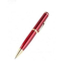 Dealinthebox Mini Pin-hole Spy Camera Cam Pen Hidden Video Camera Recorder DV DVR w/ 4GB card - Red