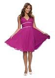 Astrapahl, Elegantes Cocktailkleid, breite Träger, Farbe purple