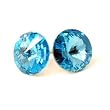 12mm Aquamarine Swarovski Stud Earrings Fashion Jewelry