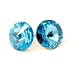 12mm Aquamarine Swarovski Stud Earrings Fashion Jewelry
