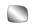 Fit System - 80241 Passenger Side Non-Heated Mirror Glass w/Backing Plate, Chrysler Town & Country, Grand Caravan, C/V, 6 1/16