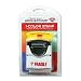 COS032915 ACCUSTAMP Pre-Inked One-Color FRAGILE Stamp, 1/2 x 1-5/8, Red