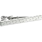 Kenneth Cole Men's Polished Rhodium Tie Clip With Kc Detail