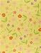 Random Flowers on Lime Printed Paper