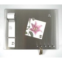 Memo Board - Magnetic (Satin Silver) (13.75"H x 18.5"W)