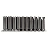 Stanley Proto J74212 10 Piece 6 Point 1/2 Drive Deep Metric Impact Socket Set by Stanley-Proto
