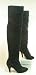 Damen stretch Overknee Stiefel schwarz