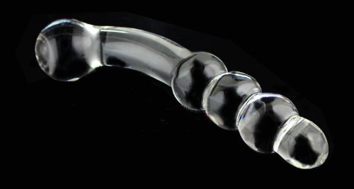 Evalley HOT Crystal Glass Dildo Anal Beads Anal Plug Butt Plug Masturbator Personal Massager G-spot Stimulation Sex Toy For Women And Men