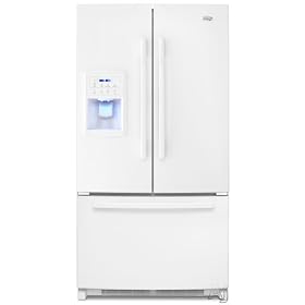 GI0FSAXVQ Whirlpool Gold Counter Depth 20 Cu. Ft. French Door Bottom Mount Refrigerator - White