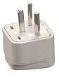 Grounded Adapter - USA & Europe to Israel - White