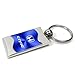AU-TOMOTIVE GOLD Brushed Metal Key Ring for Honda Civic (Blue)