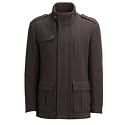Rocha.John Rocha- Brown double neck wool coat