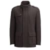 Rocha.John Rocha- Brown double neck wool coat