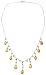 Sterling Silver Citrine Chandelier Necklace, 16"