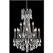 Elegant Lighting 9212D24DB-GT/RC Rosalia Collection 12-Light Hanging Fixture with Royal Cut Golden Teak Crystals, Dark Bronze Finish
