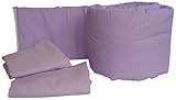 Baby Doll Bedding Solid Colors Grandmas Port-a-Crib Package, Lavender