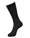 Mens Cotton Blend Ribbed Dress Socks Value 6-Pack - Black