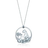 Alex Woo African Cats Sterling Silver Disc Pen